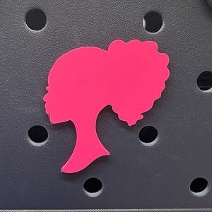 Curly Haired Barbie Bogg Charm-Barbie Bogg Charm-Choose Your Color-New!
